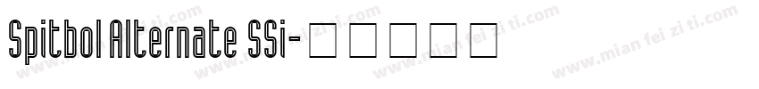 Spitbol Alternate SSi字体转换